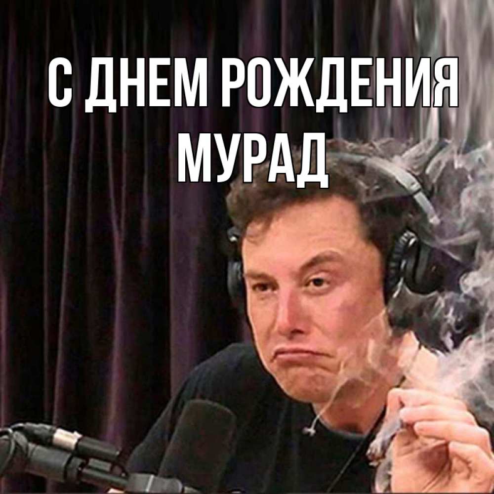 Открытка на каждый день с именем, Мурад С днем рождения МЕМ Прикольная открытка с пожеланием онлайн скачать бесплатно 