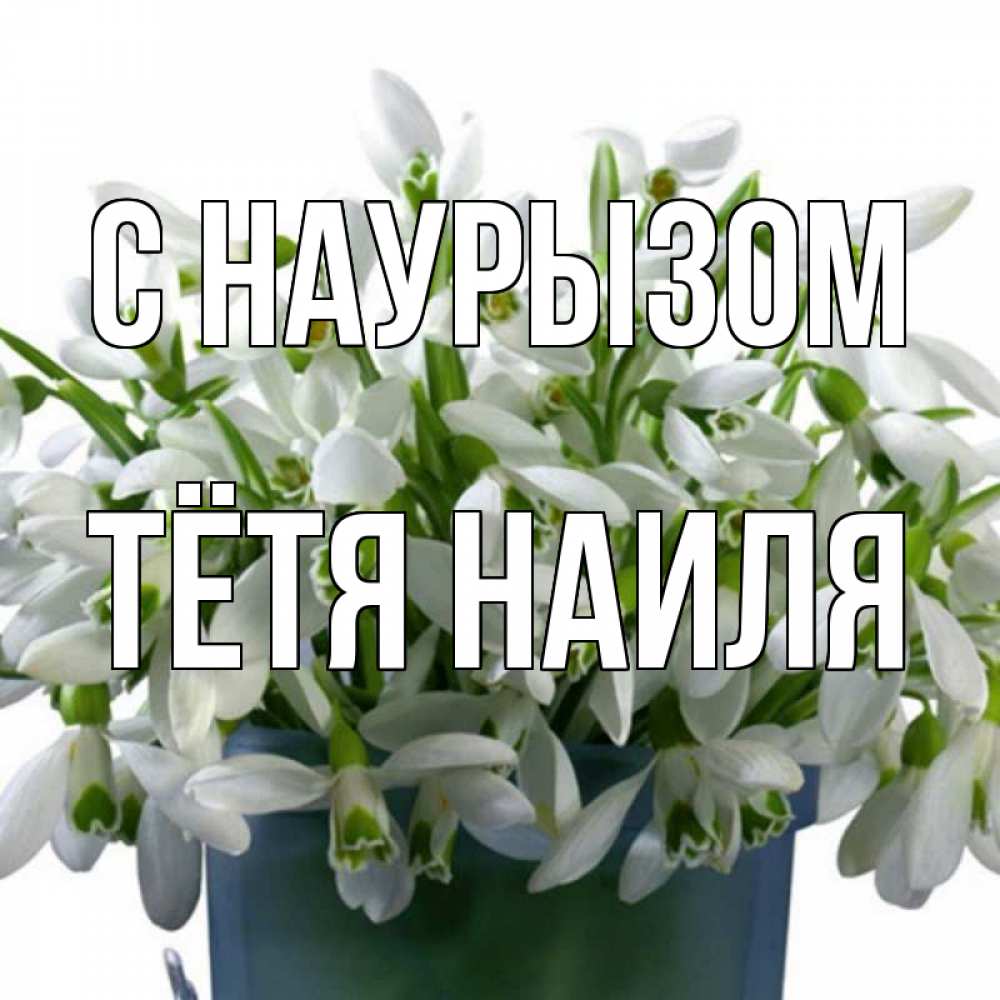 Открытка на каждый день с именем, Тётя-Наиля С наурызом цветы к наурызу новый год в Казахстане Прикольная открытка с пожеланием онлайн скачать бесплатно 