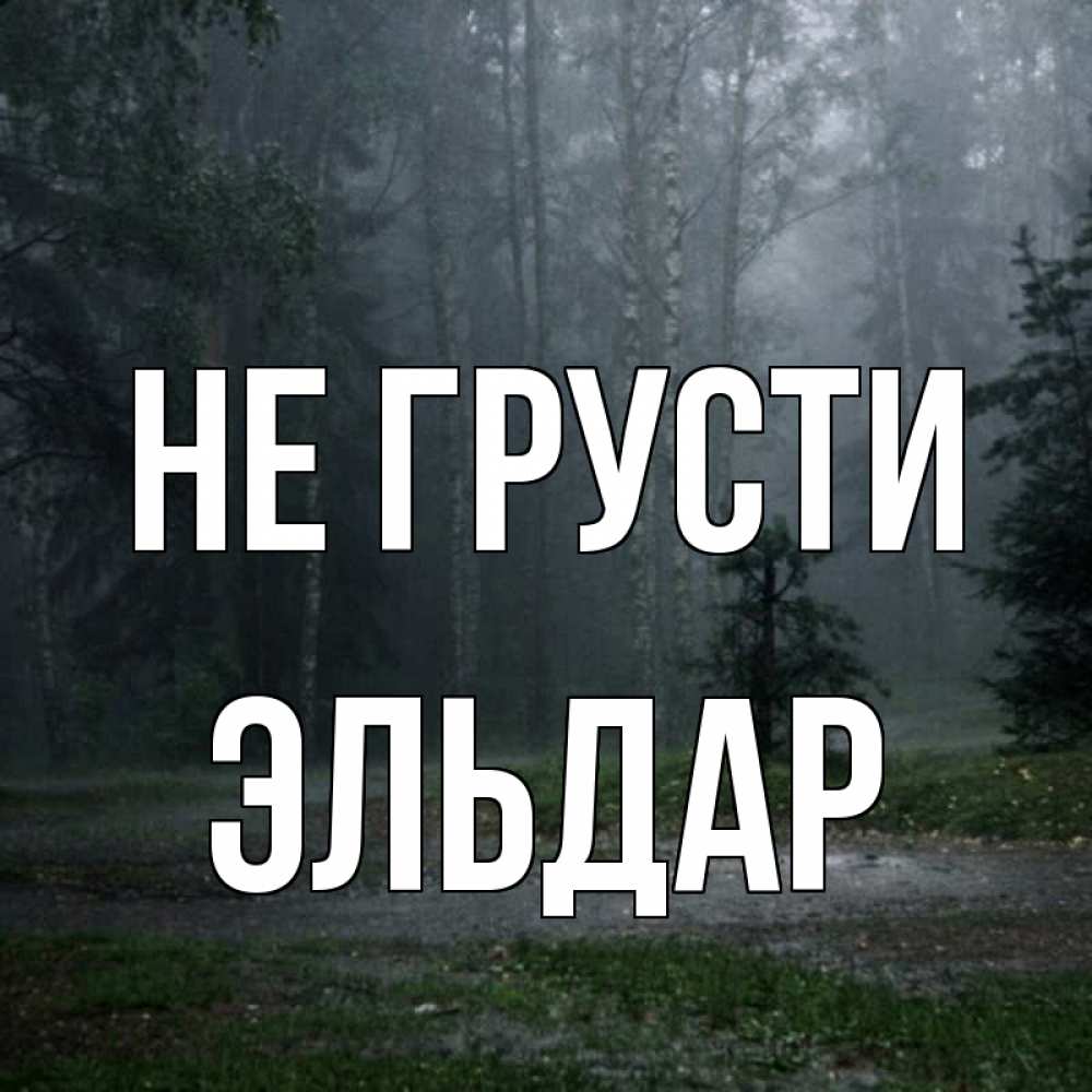 Открытка на каждый день с именем, Эльдар Не грусти осень Прикольная открытка с пожеланием онлайн скачать бесплатно 