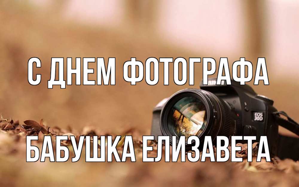 Открытка на каждый день с именем, Бабушка-Елизавета С днем фотографа с днем фотографа Прикольная открытка с пожеланием онлайн скачать бесплатно 