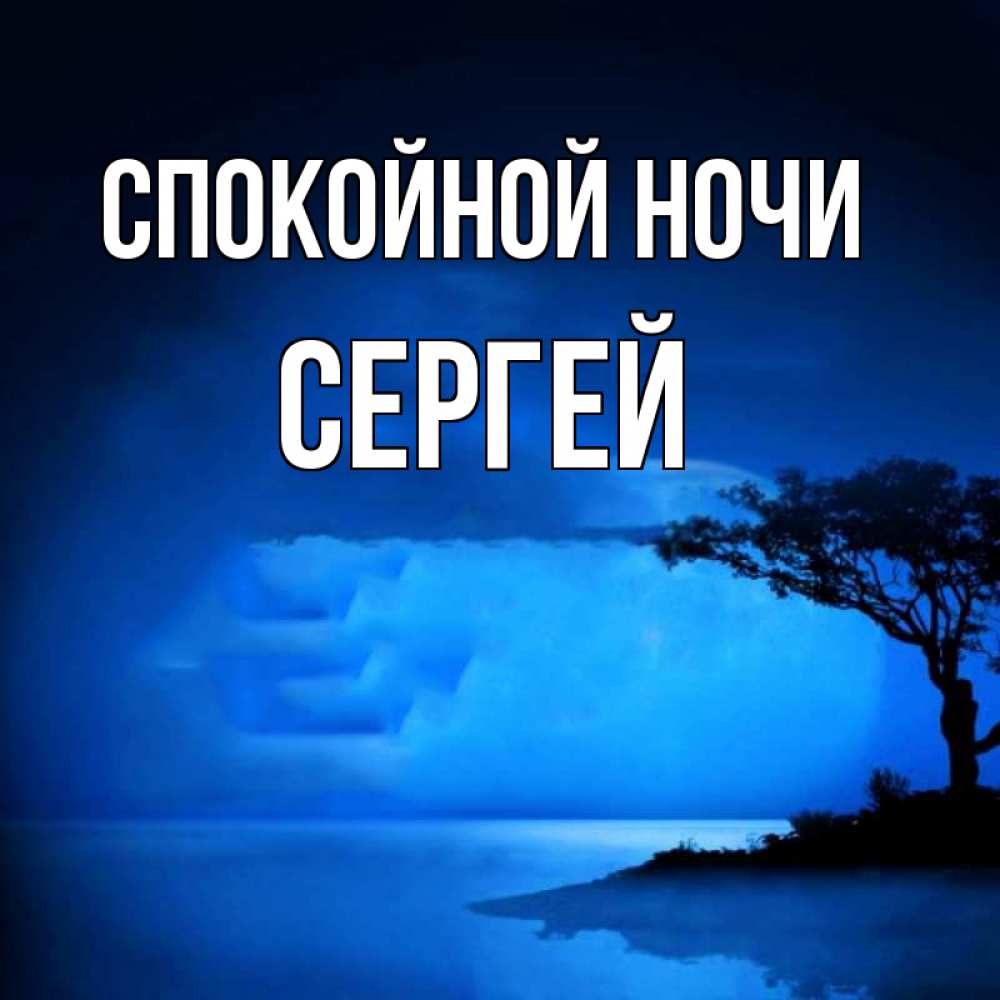 Сергей спокойной ночи картинка прикольная