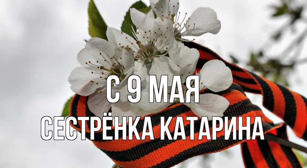 Открытка на каждый день с именем, Сестрёнка-Катарина С 9 мая 9 мая Прикольная открытка с пожеланием онлайн скачать бесплатно 