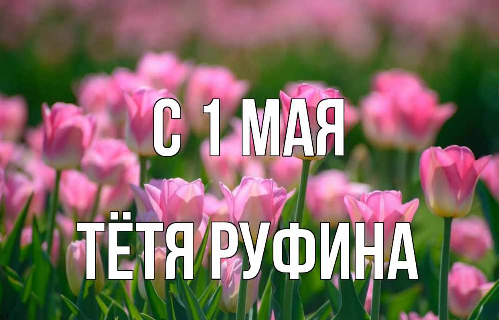 Открытка на каждый день с именем, Тётя-Руфина С 1 мая С 1 мая Прикольная открытка с пожеланием онлайн скачать бесплатно 