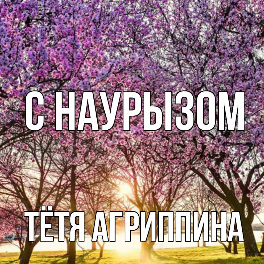 Открытка на каждый день с именем, Тётя-Агриппина С наурызом праздник весны наурыз Прикольная открытка с пожеланием онлайн скачать бесплатно 