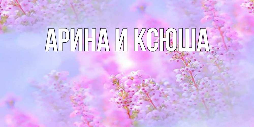 Картинка  с именем , Арина и Ксюша