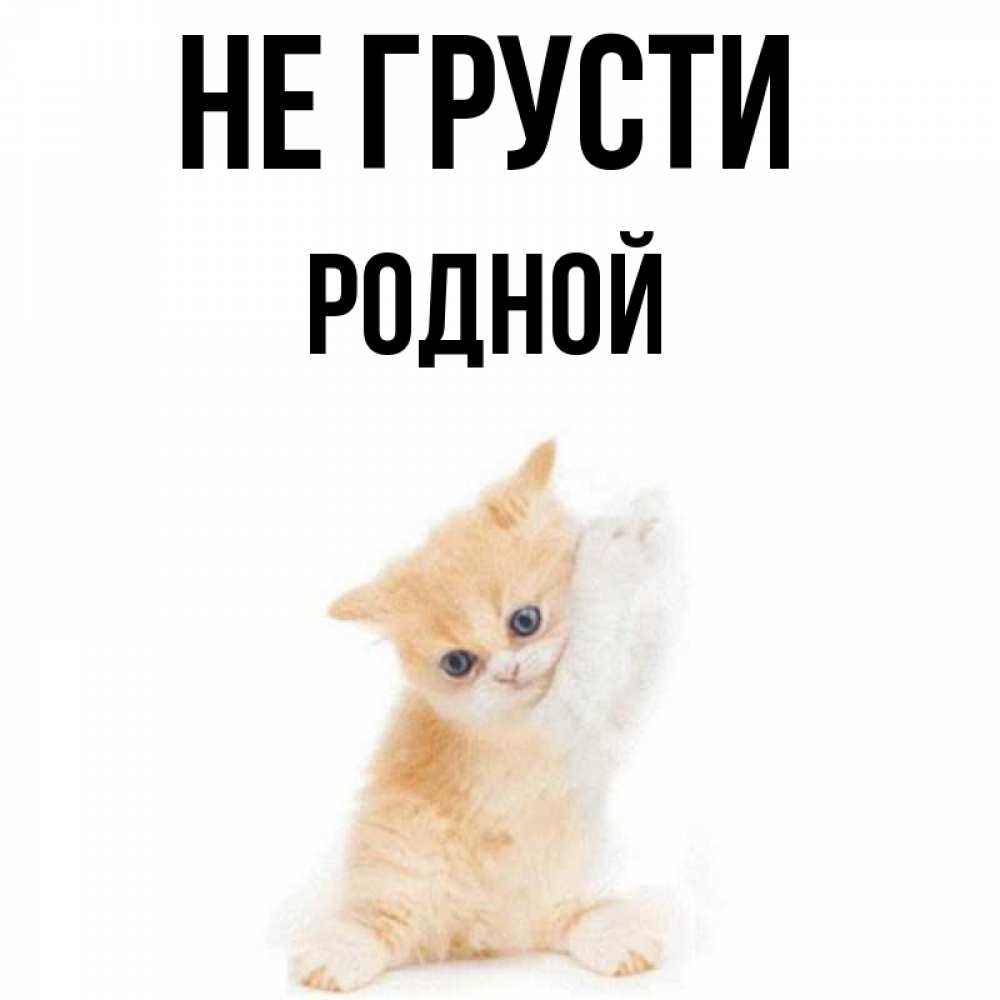 Не грусти родная