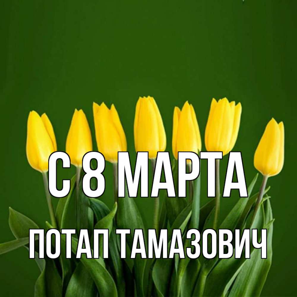 Картинка С 8 марта, Потап Тамазович