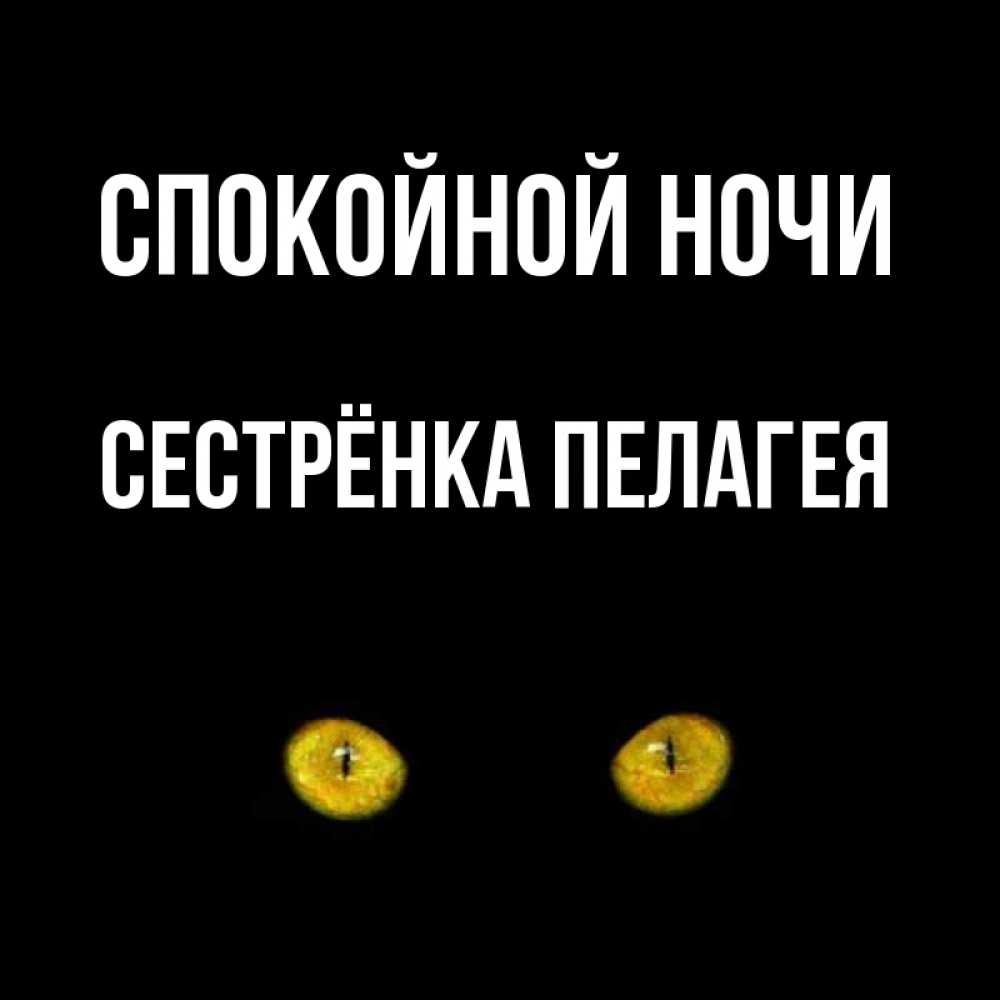 Открытка на каждый день с именем, Сестрёнка-Пелагея Спокойной ночи сладких снов бесстрашный мой дружочек Прикольная открытка с пожеланием онлайн скачать бесплатно 