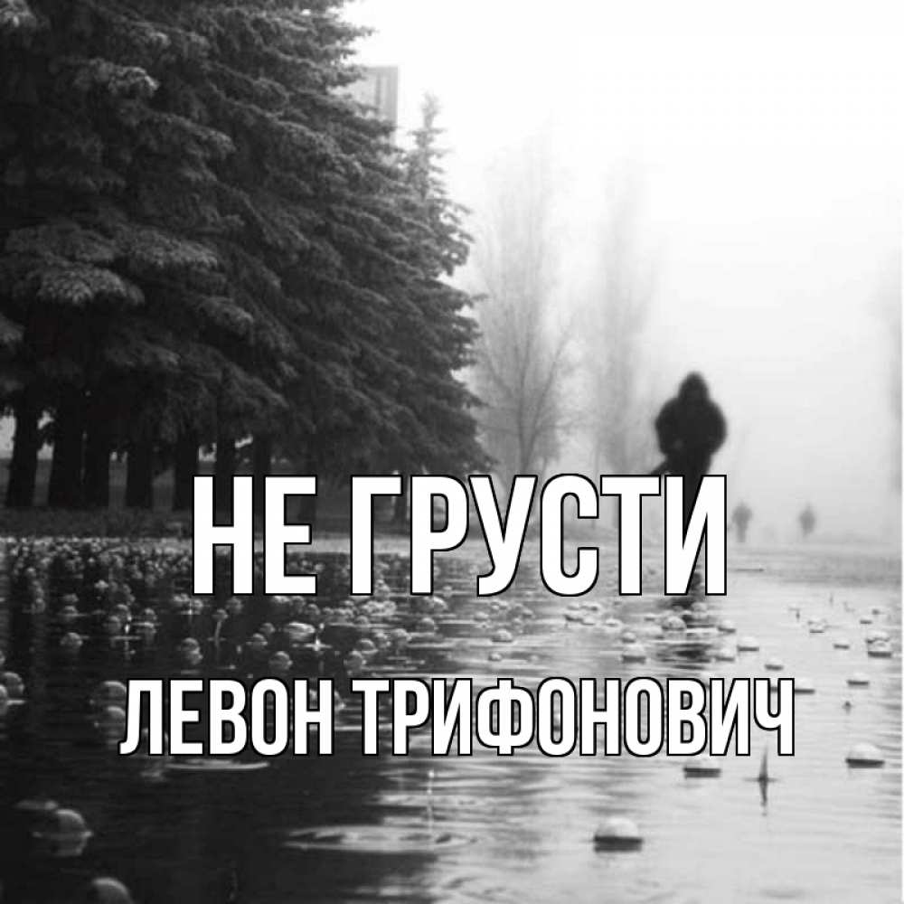 Картинка Не грусти, Левон Трифонович