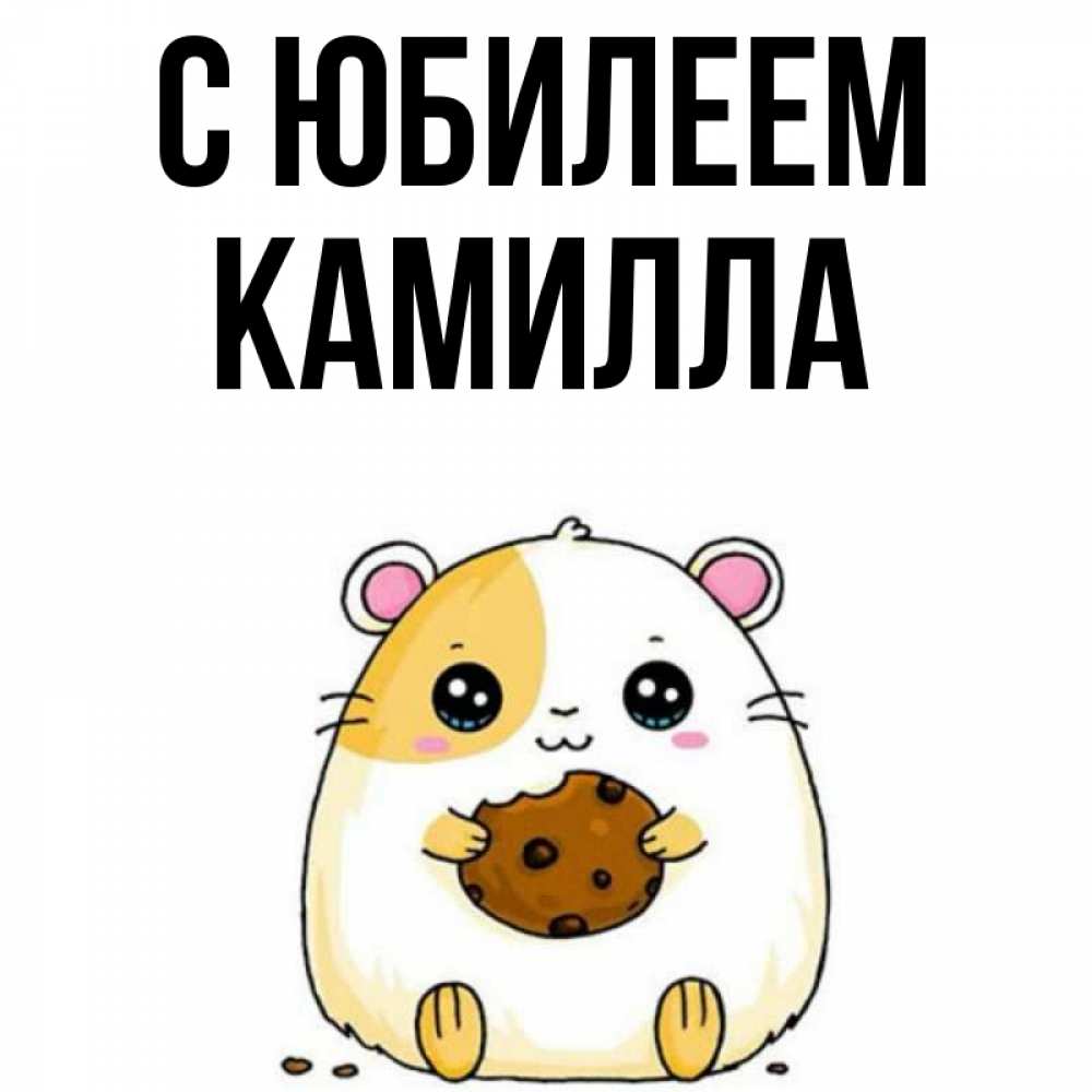 Открытка на каждый день с именем, Камилла С юбилеем с днюхой Прикольная открытка с пожеланием онлайн скачать бесплатно 