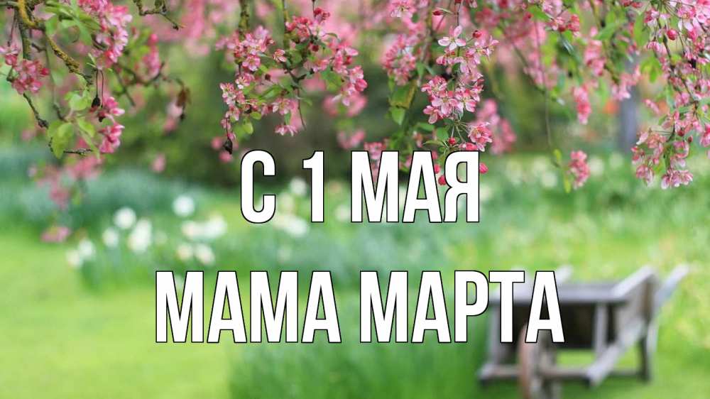 Открытка на каждый день с именем, Мама-Марта С 1 мая С 1 мая Прикольная открытка с пожеланием онлайн скачать бесплатно 