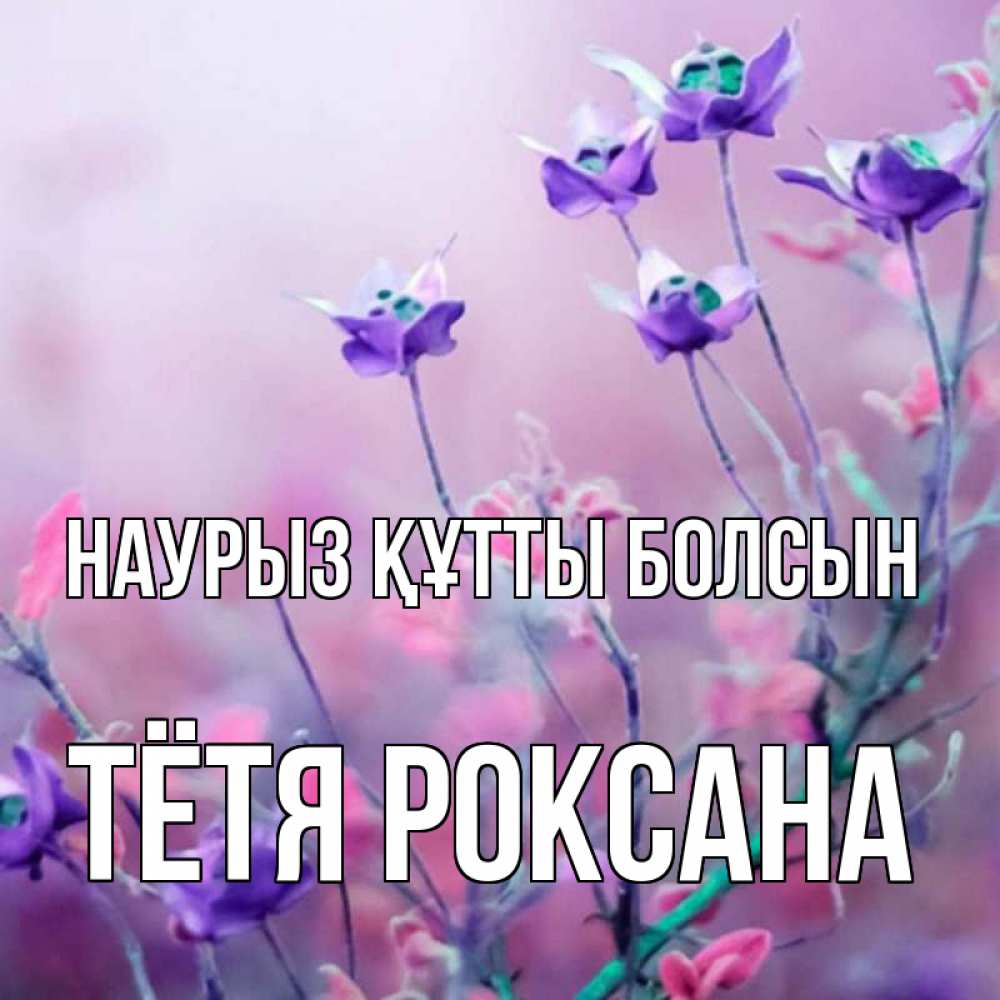 Картинка Наурыз құтты болсын, Тётя Роксана