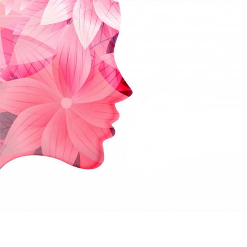 Открытка девушка из цветов  на удачу  Желаю тебе удачи 