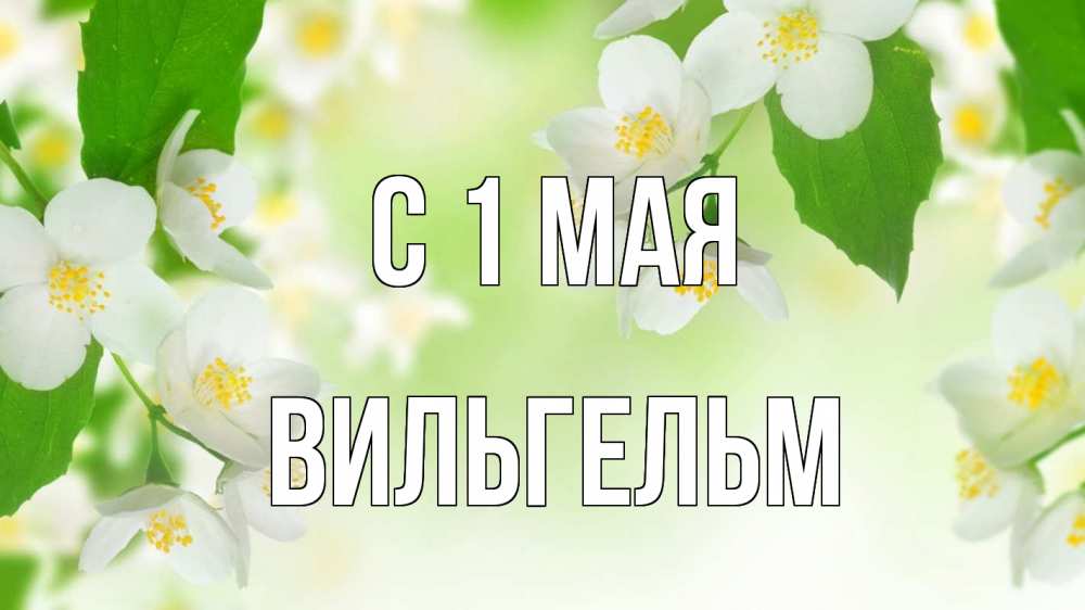 Открытка на каждый день с именем, Вильгельм С 1 мая С 1 мая Прикольная открытка с пожеланием онлайн скачать бесплатно 