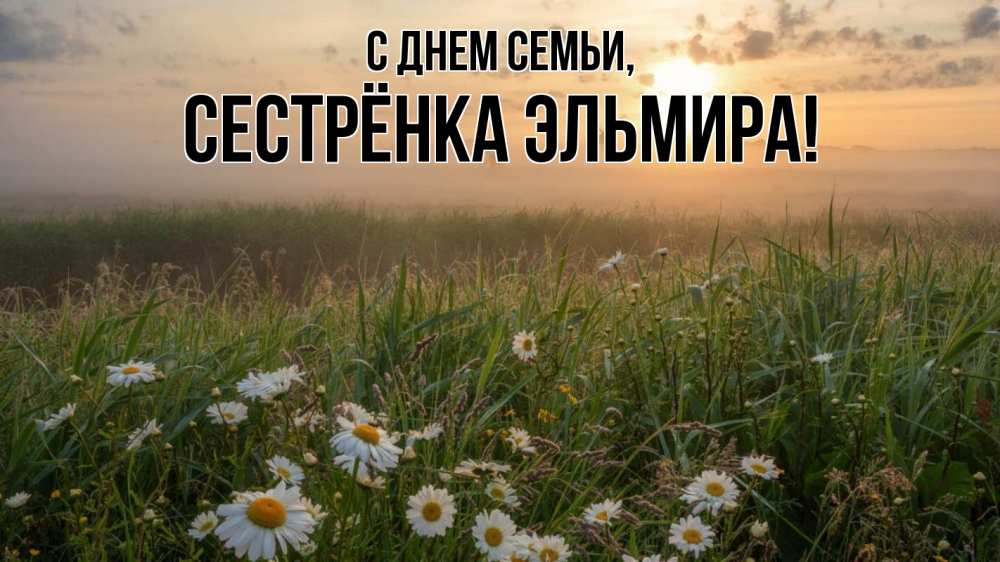 Открытка на каждый день с именем, Сестрёнка-Эльмира С днем семьи с днем семьи Прикольная открытка с пожеланием онлайн скачать бесплатно 