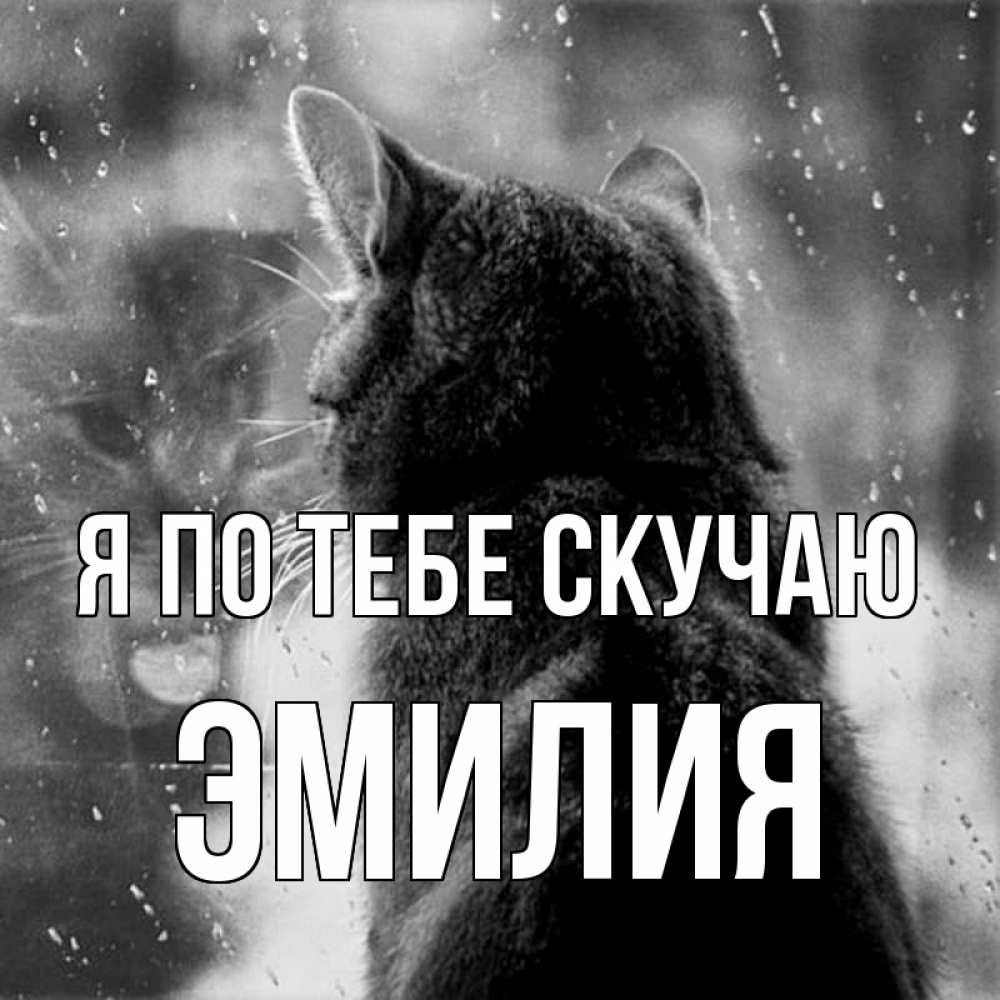 Открытка на каждый день с именем, Эмилия Я по тебе скучаю скорее ко мне приходи 1 Прикольная открытка с пожеланием онлайн скачать бесплатно 