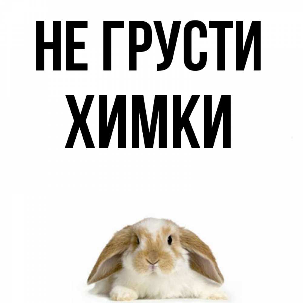 Открытка с именем, Химки, Не грусти