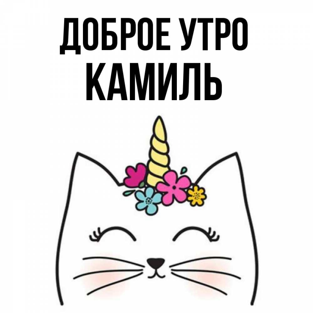 Открытка на каждый день с именем, Камиль Доброе утро утречко Прикольная открытка с пожеланием онлайн скачать бесплатно 
