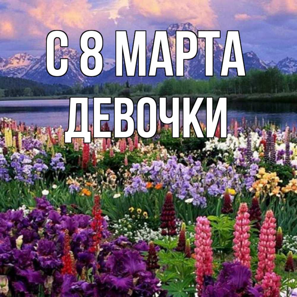 Картинка С 8 МАРТА, ДЕВОЧКИ