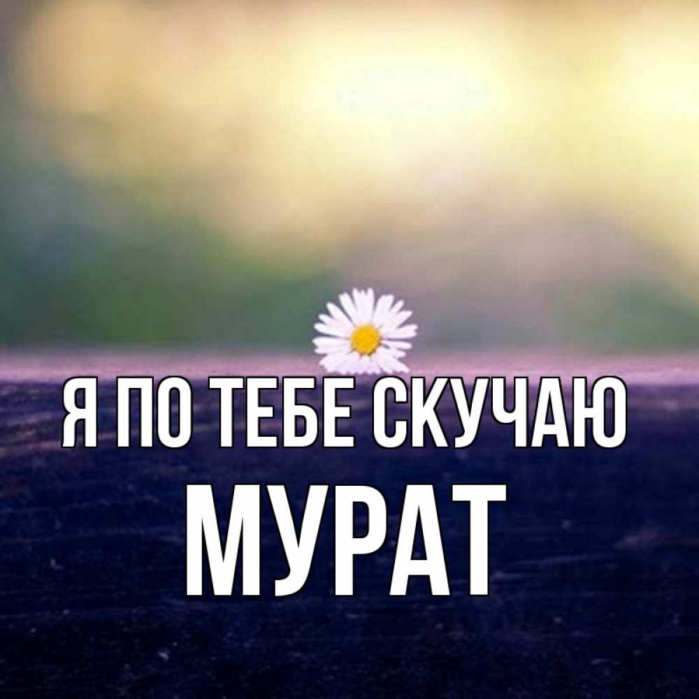 Открытка на каждый день с именем, Мурат Я по тебе скучаю приходи в гости Прикольная открытка с пожеланием онлайн скачать бесплатно 