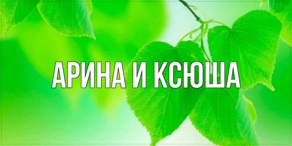 Картинка  с именем , Арина и Ксюша