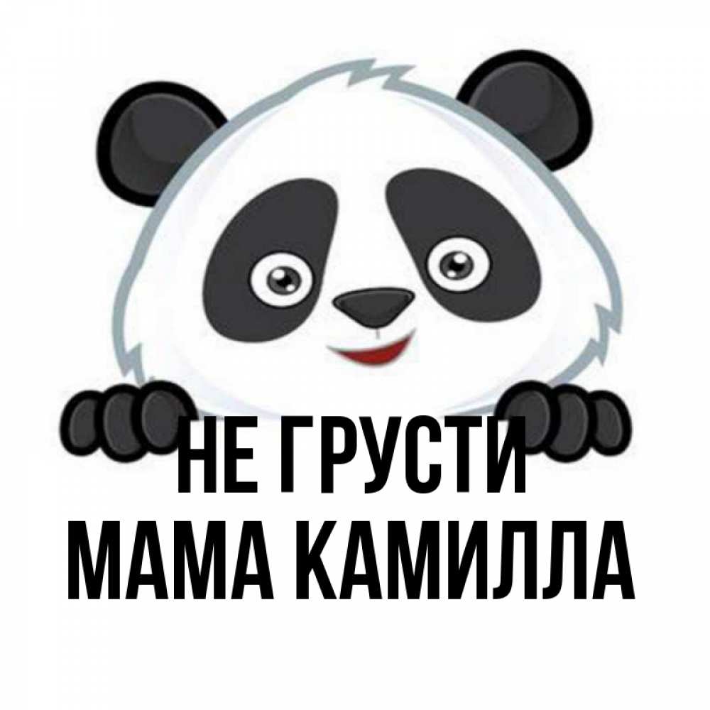 Открытка на каждый день с именем, Мама-Камилла Не грусти не надо печалиться Прикольная открытка с пожеланием онлайн скачать бесплатно 