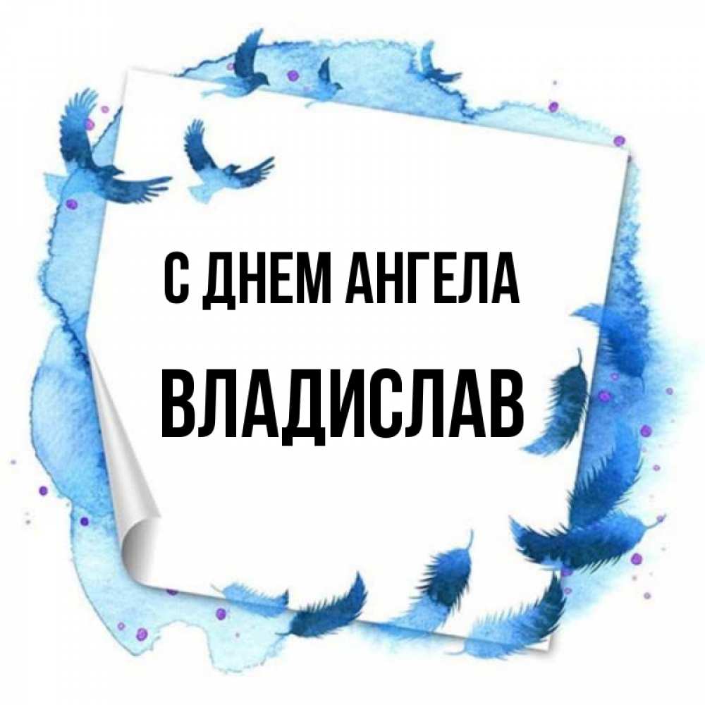 Открытка на каждый день с именем, Владислав С днем ангела красивые птицы летят Прикольная открытка с пожеланием онлайн скачать бесплатно 