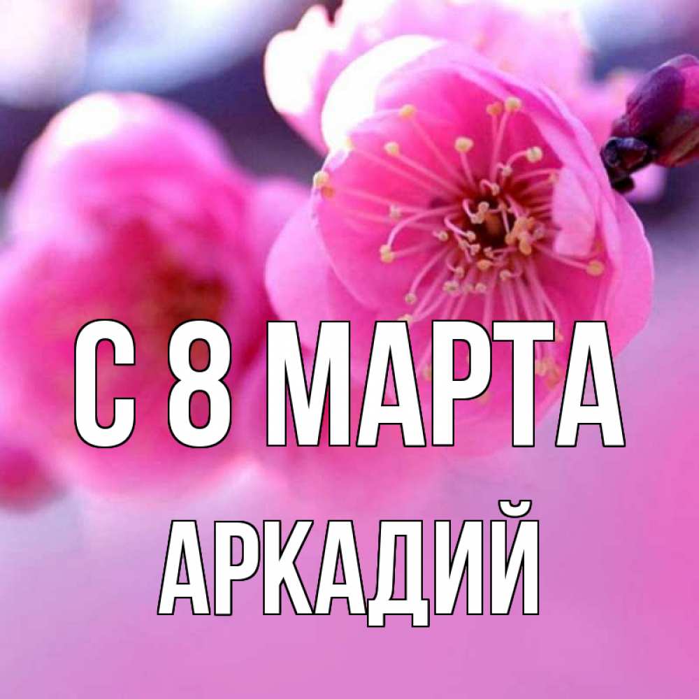 Открытка на каждый день с именем, Аркадий С 8 марта международный женский день Прикольная открытка с пожеланием онлайн скачать бесплатно 