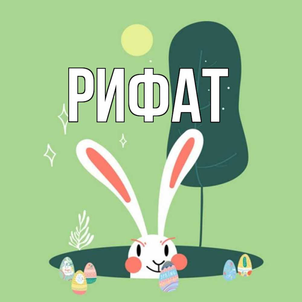 Открытка на каждый день с именем, Рифат Главная заяц Прикольная открытка с пожеланием онлайн скачать бесплатно 