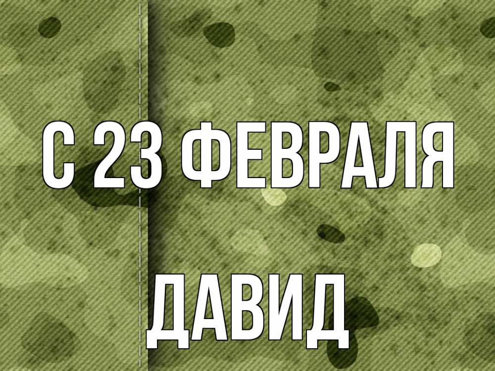 Открытка на каждый день с именем, Давид С 23 февраля 23 февраля Прикольная открытка с пожеланием онлайн скачать бесплатно 