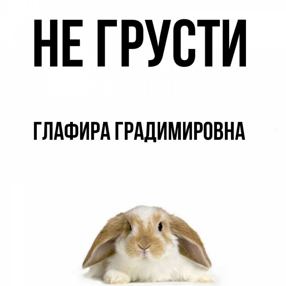 Картинка Не грусти, Глафира Градимировна