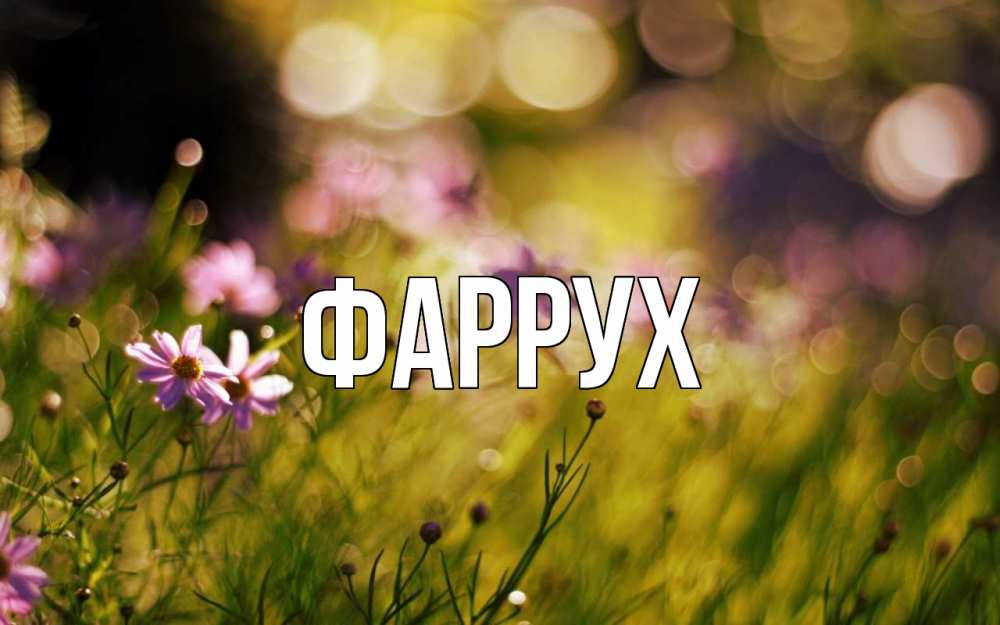 Открытка с именем, Фаррух, 