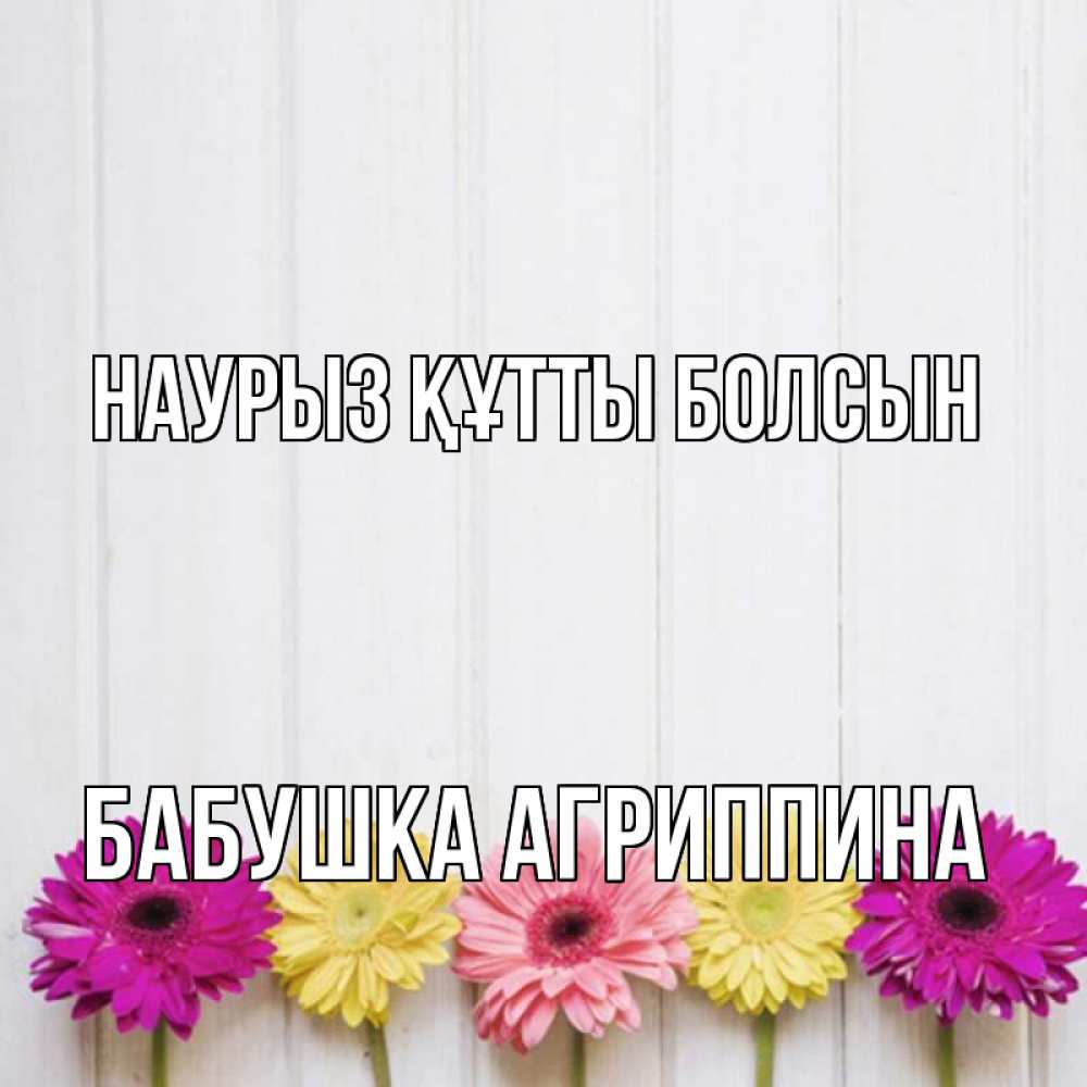 Открытка на каждый день с именем, Бабушка-Агриппина Наурыз құтты болсын женщинам 1 Прикольная открытка с пожеланием онлайн скачать бесплатно 