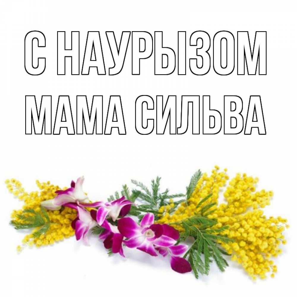 Открытка на каждый день с именем, Мама-Сильва С наурызом открытка на международный женский день с цветами  1 Прикольная открытка с пожеланием онлайн скачать бесплатно 