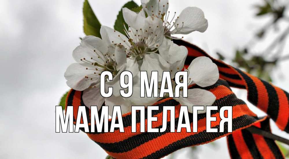 Открытка на каждый день с именем, Мама-Пелагея С 9 мая 9 мая Прикольная открытка с пожеланием онлайн скачать бесплатно 