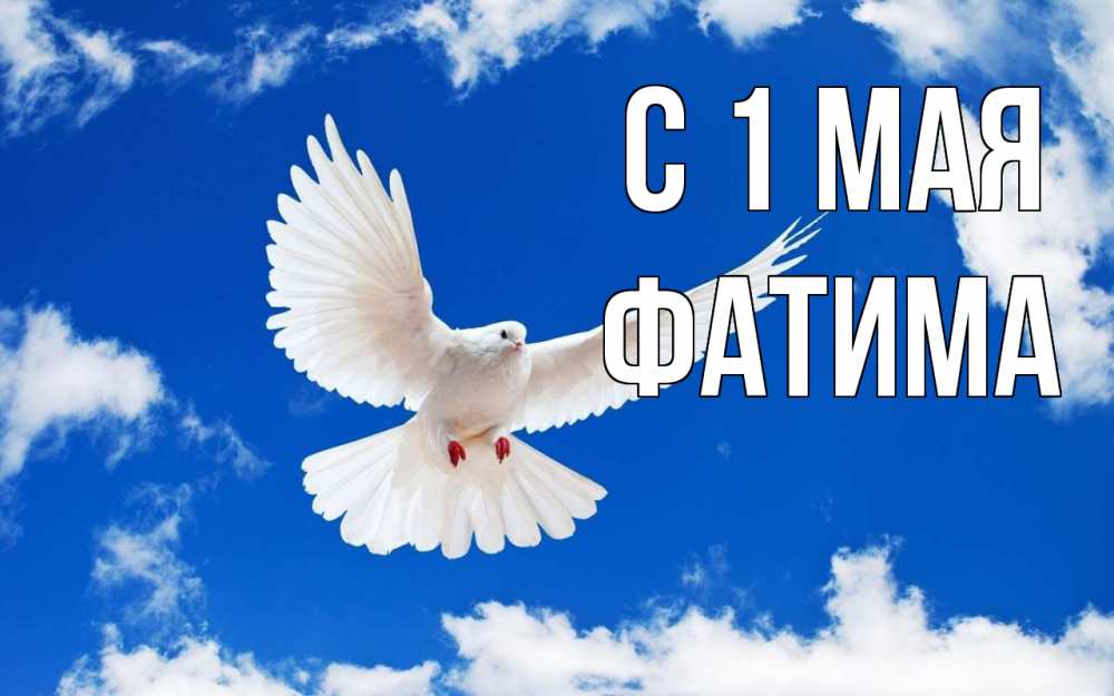Открытка на каждый день с именем, Фатима С 1 мая С 1 мая 1 Прикольная открытка с пожеланием онлайн скачать бесплатно 
