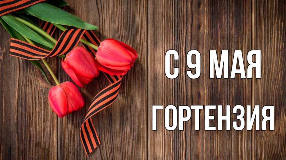 Открытка на каждый день с именем, Гортензия С 9 мая 9 мая Прикольная открытка с пожеланием онлайн скачать бесплатно 