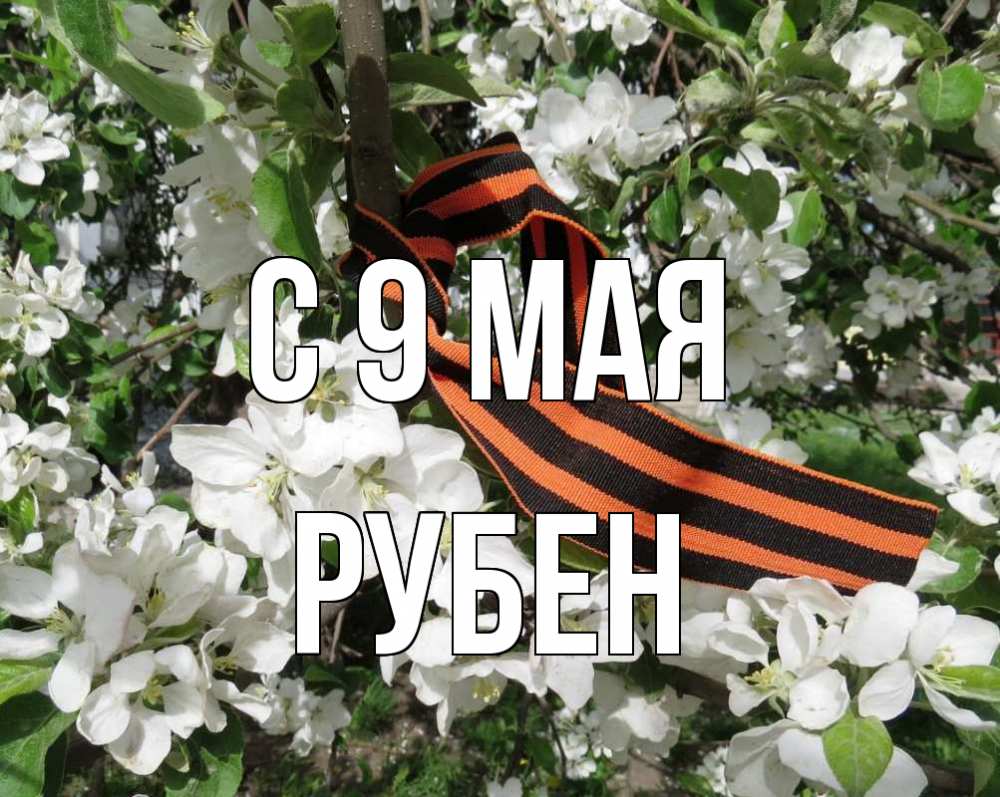 Открытка на каждый день с именем, Рубен С 9 мая 9 мая Прикольная открытка с пожеланием онлайн скачать бесплатно 
