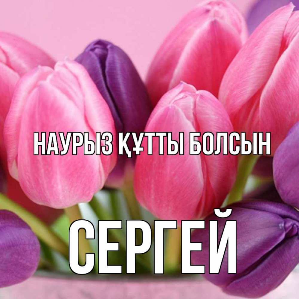 Открытка на каждый день с именем, Сергей Наурыз құтты болсын маме 1 Прикольная открытка с пожеланием онлайн скачать бесплатно 