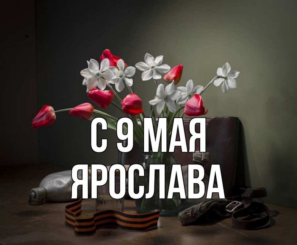Открытка на каждый день с именем, Ярослава С 9 мая 9 мая Прикольная открытка с пожеланием онлайн скачать бесплатно 