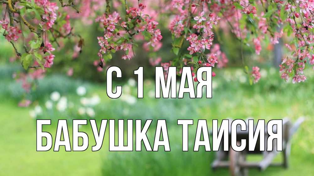 Открытка на каждый день с именем, Бабушка-Таисия С 1 мая С 1 мая Прикольная открытка с пожеланием онлайн скачать бесплатно 