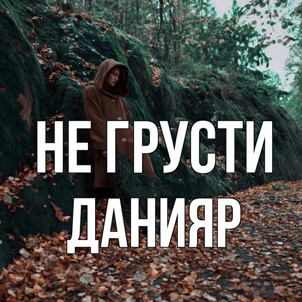Открытка на каждый день с именем, Данияр Не грусти осенний лес Прикольная открытка с пожеланием онлайн скачать бесплатно 