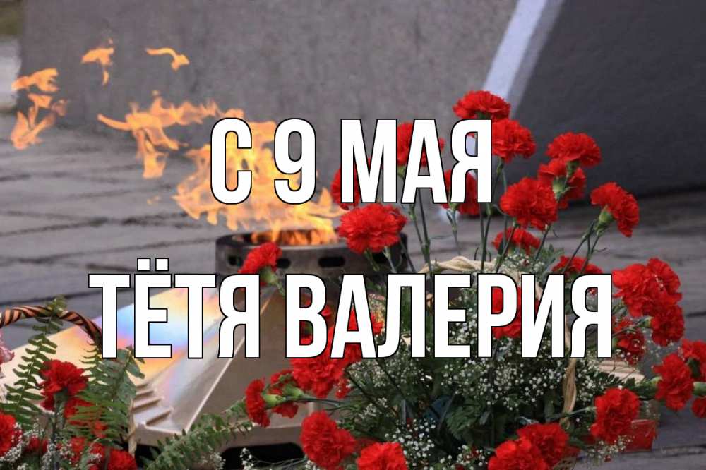Открытка на каждый день с именем, Тётя-Валерия С 9 мая 9 мая Прикольная открытка с пожеланием онлайн скачать бесплатно 
