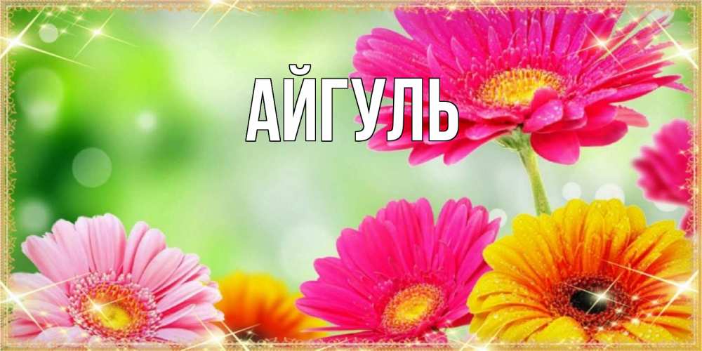 Открытка на каждый день с именем, Айгуль Главная цветочки для любимой женщины Прикольная открытка с пожеланием онлайн скачать бесплатно 