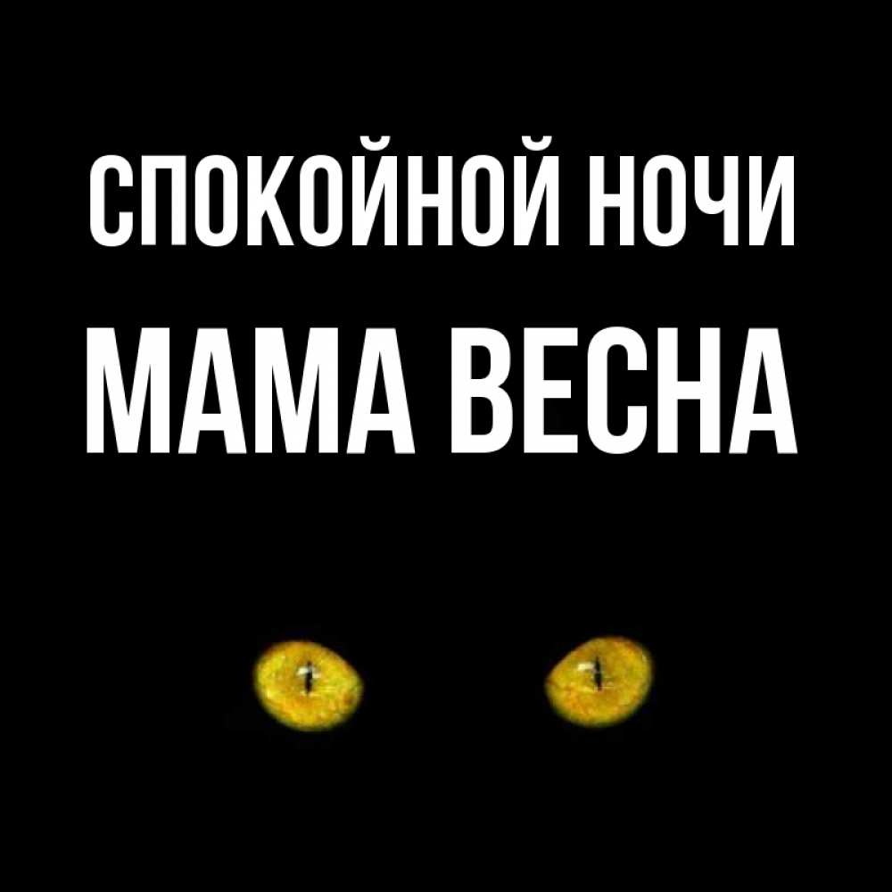 Открытка на каждый день с именем, Мама-Весна Спокойной ночи сладких снов бесстрашный мой дружочек Прикольная открытка с пожеланием онлайн скачать бесплатно 