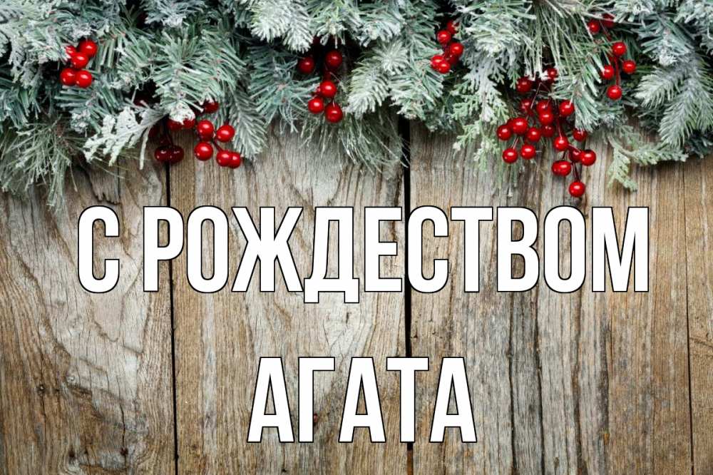 Открытка на каждый день с именем, Агата С рождеством с рождеством Прикольная открытка с пожеланием онлайн скачать бесплатно 