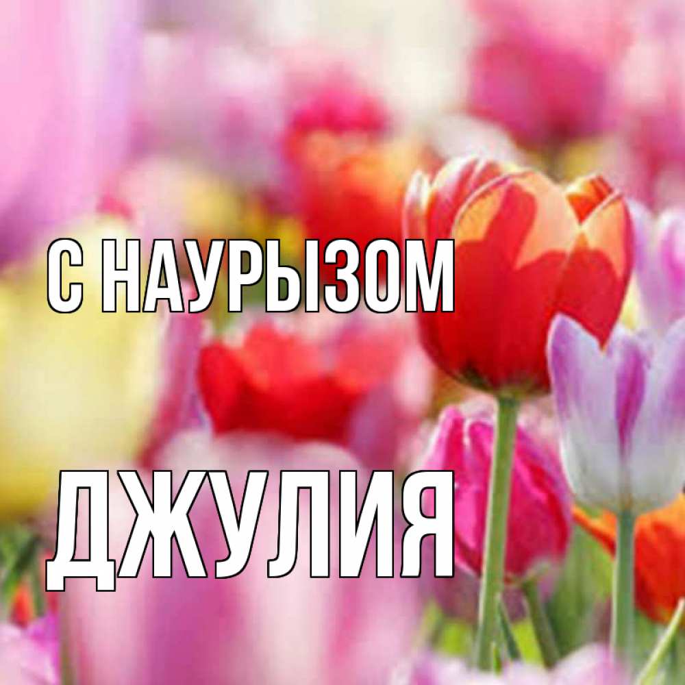 Открытка на каждый день с именем, Джулия С наурызом праздник весны наурыз 67 Прикольная открытка с пожеланием онлайн скачать бесплатно 