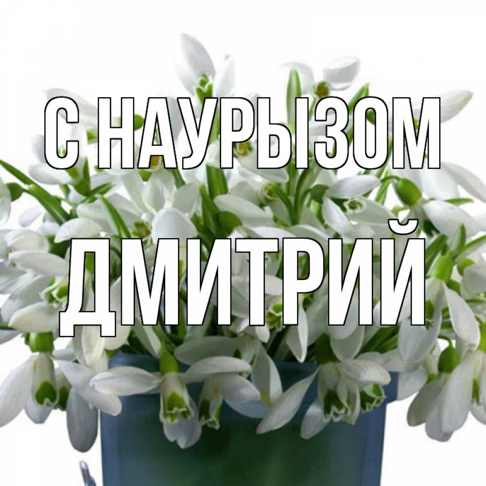 Открытка на каждый день с именем, Дмитрий С наурызом цветы к наурызу новый год в Казахстане Прикольная открытка с пожеланием онлайн скачать бесплатно 