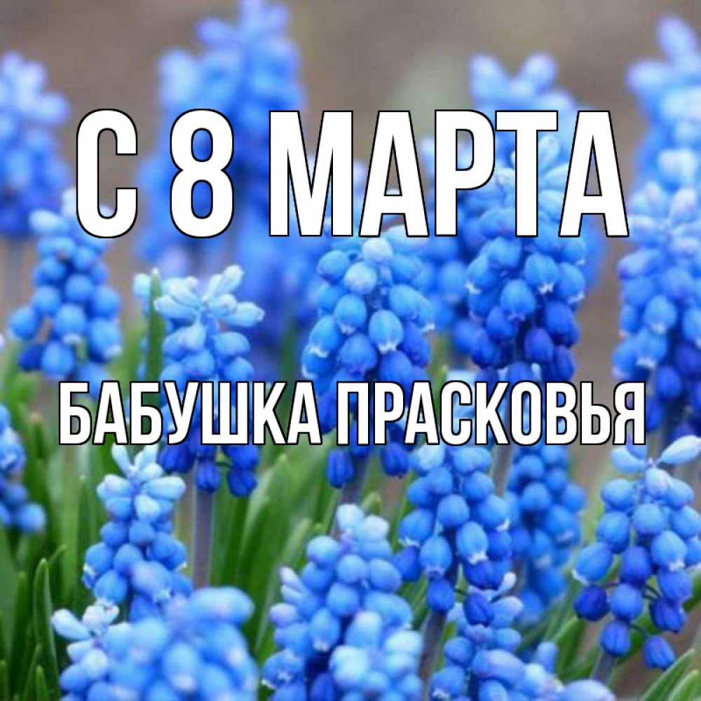 Картинка С 8 МАРТА, Бабушка Прасковья