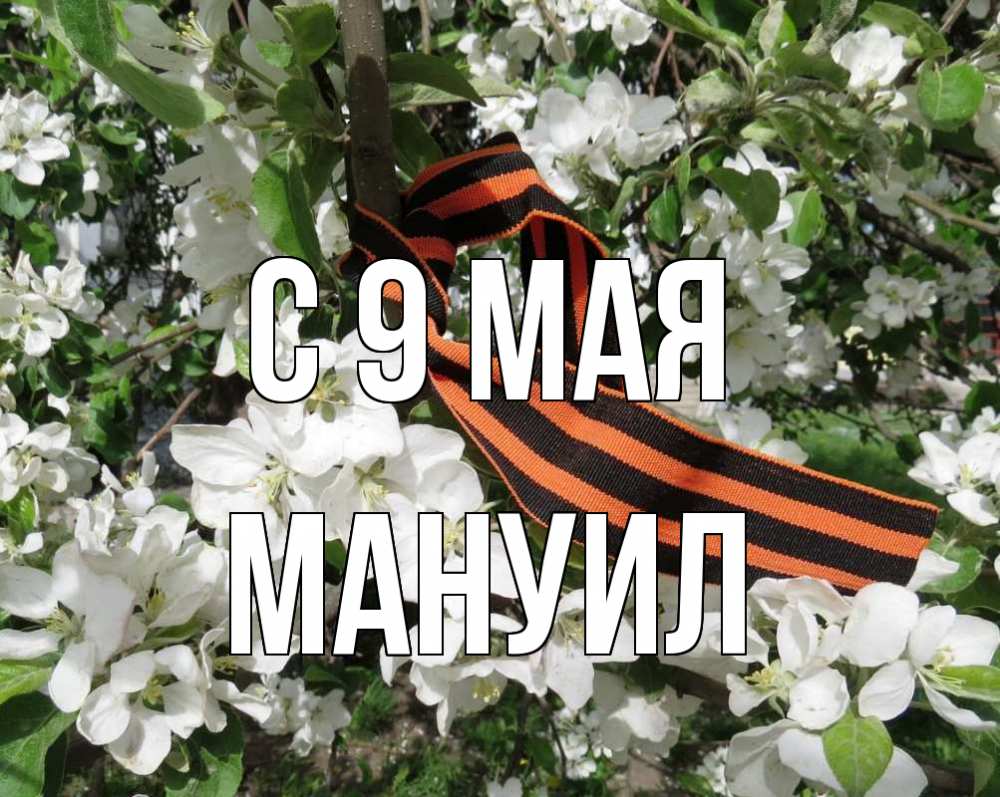 Открытка на каждый день с именем, Мануил С 9 мая 9 мая Прикольная открытка с пожеланием онлайн скачать бесплатно 